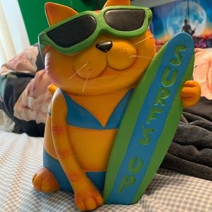 surfer cat decor